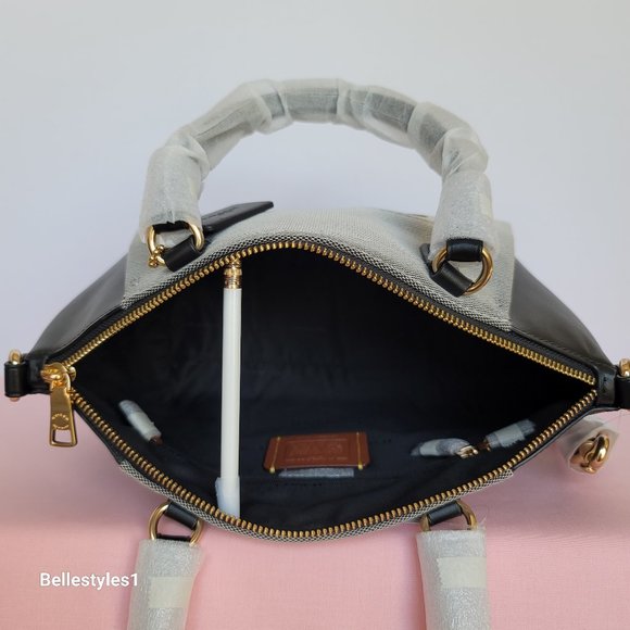 COACH Elise Badge Satchel In Jacquard & Refined Leather 🎈SPECIAL SALE $220.🎈 - Picture 12 of 16